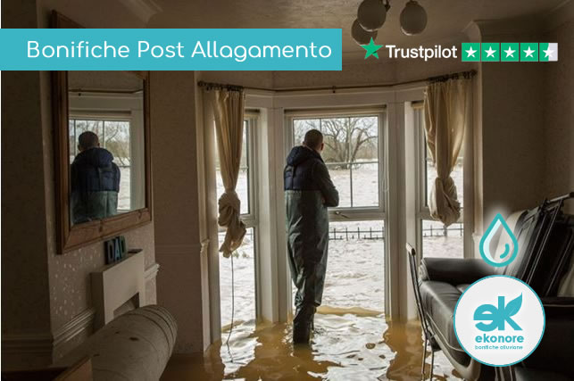 Azienda bonifica post alluvione e allagamento in casa