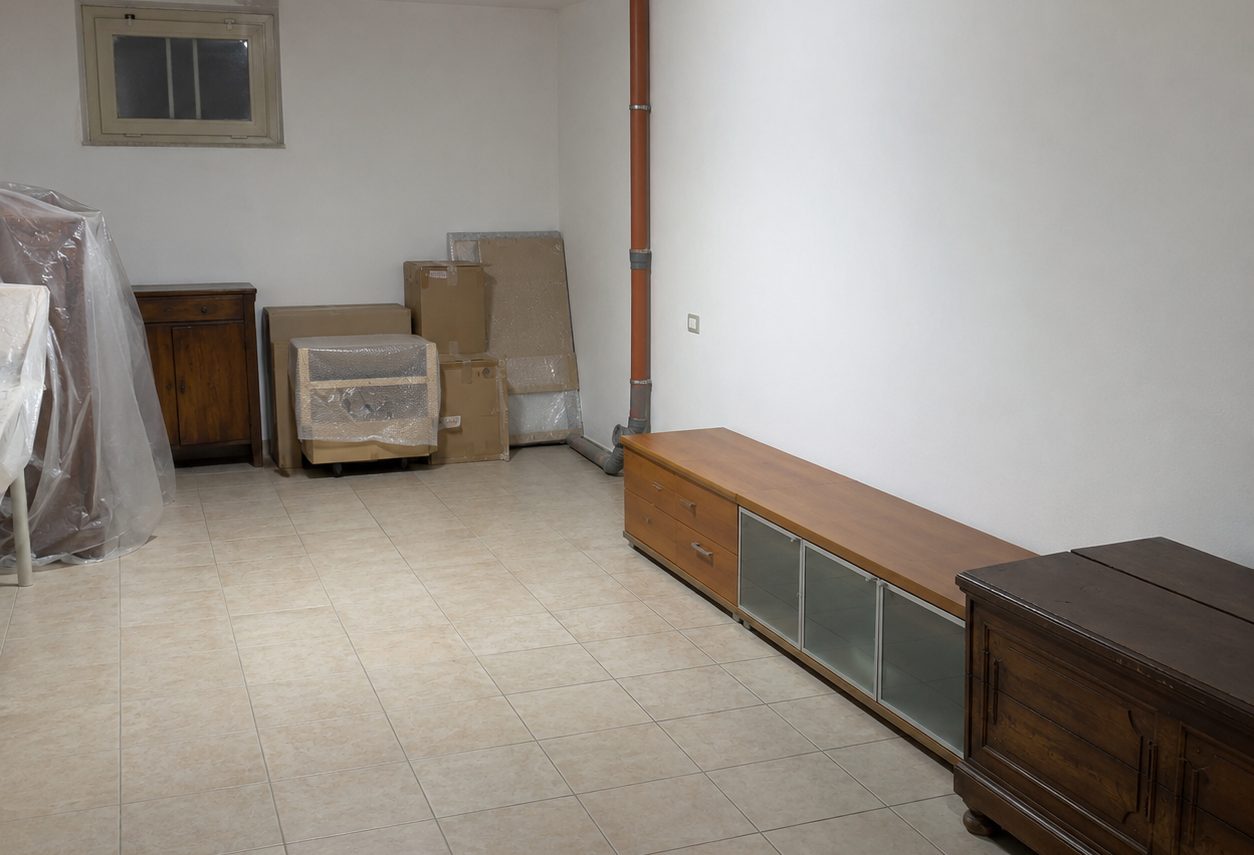 Taverna bonificata e risanata dopo l'allagamento