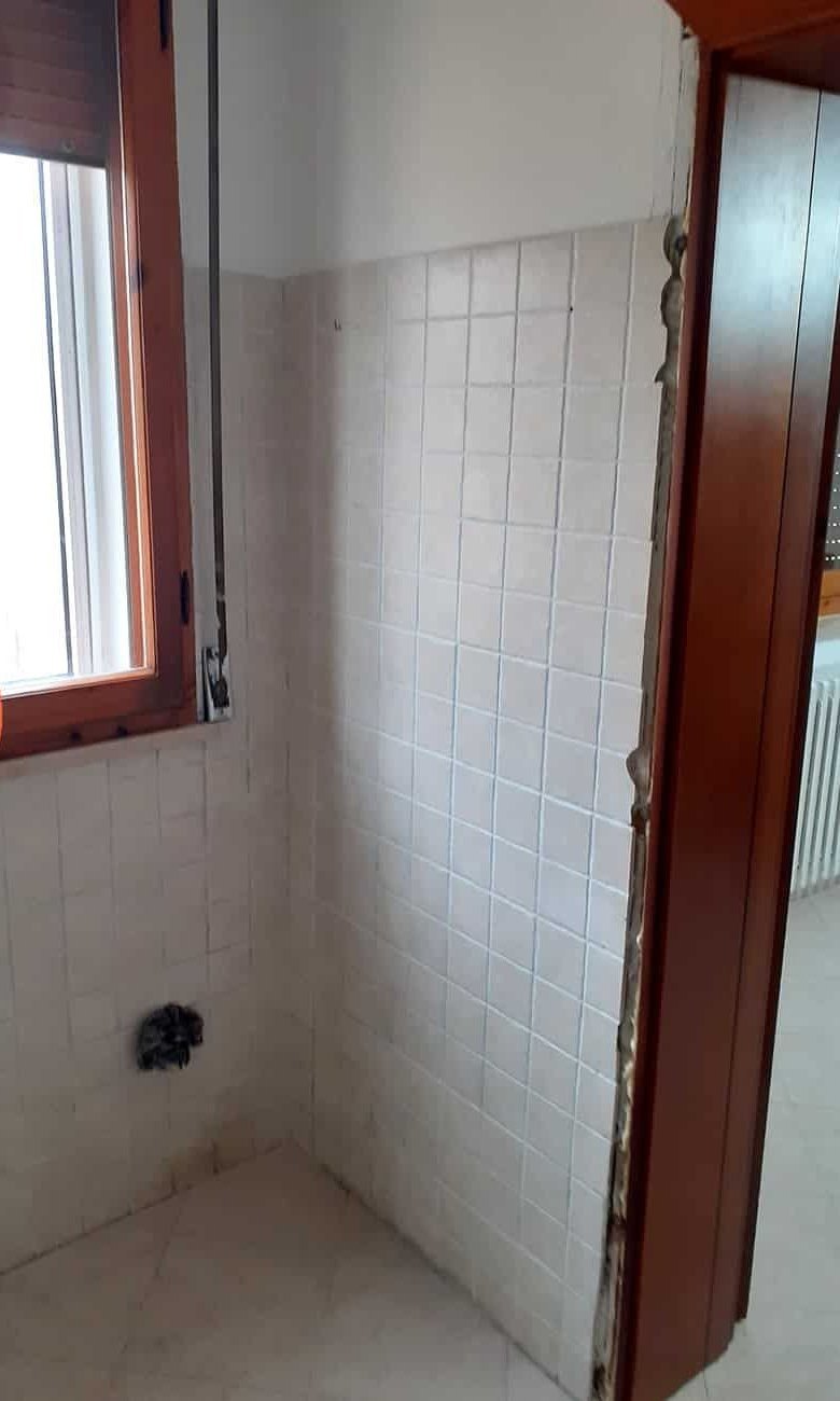 Infissi e pareti dopo la pulizia criogenica