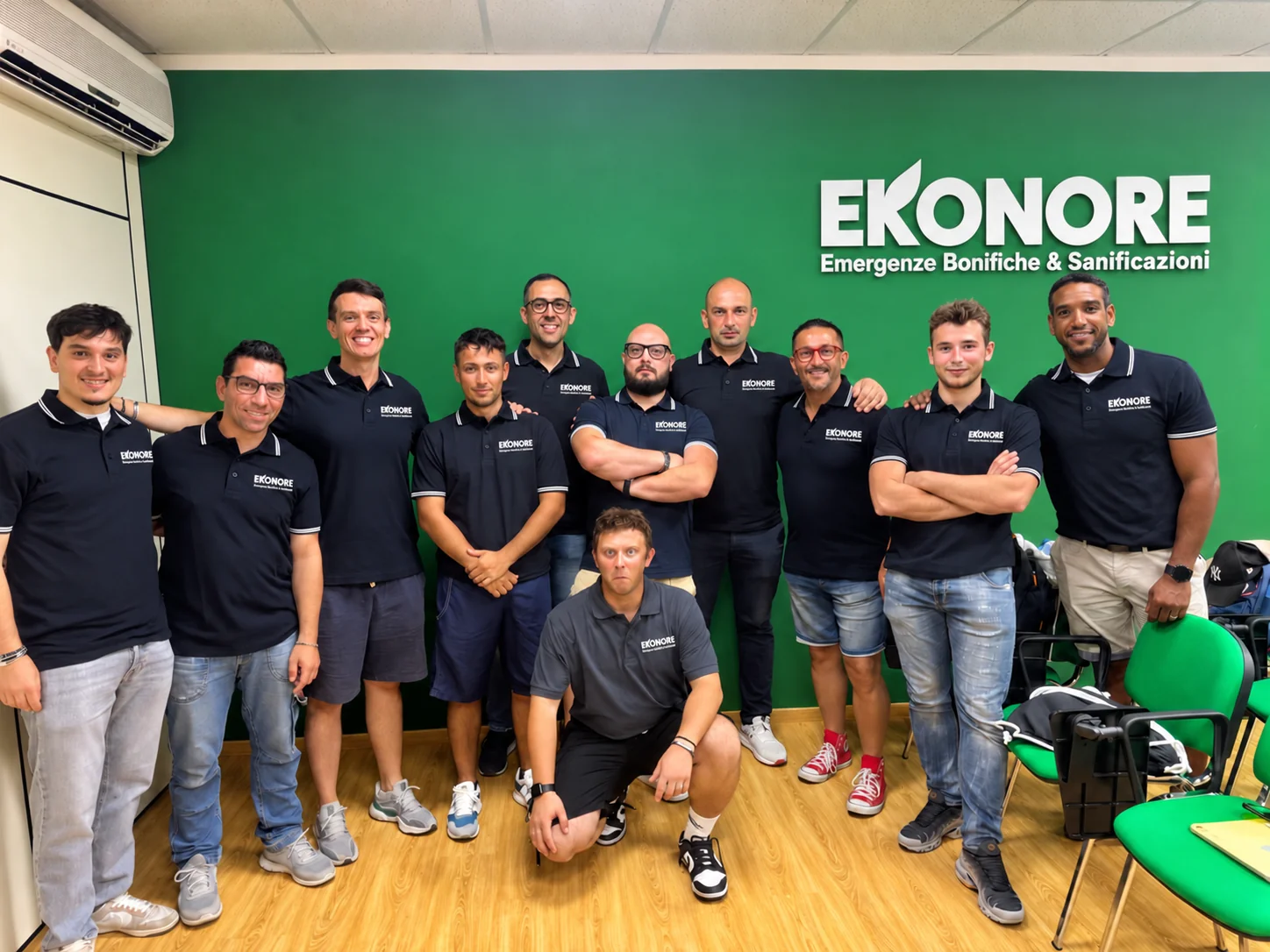 La squadra Ekonore: operatori specializzati nella bonifica della muffa e nel risanamento degli ambienti umidi